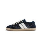 Baskets en cuir Navy Coast bleues