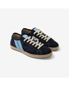 Baskets en cuir Navy Coast bleues
