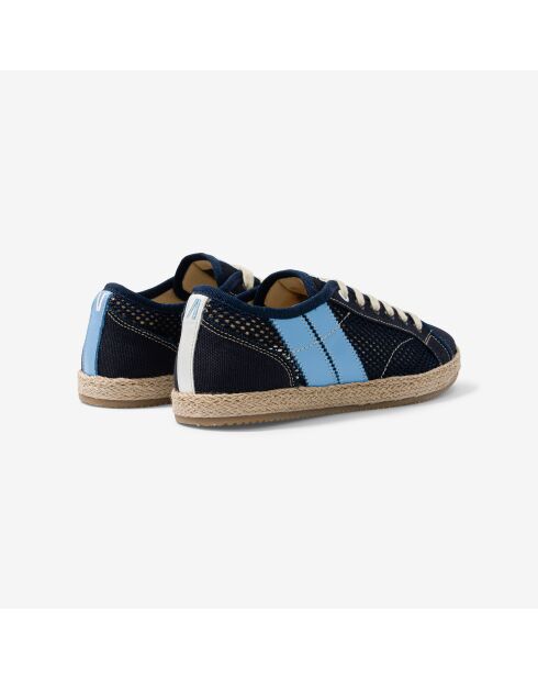 Baskets en cuir Navy Coast bleues