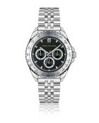 Montre homme analogique en acier inoxydable Eternum argentée