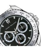 Montre homme analogique en acier inoxydable Eternum argentée