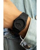 Carbon Phantom zwart analoog herenhorloge
