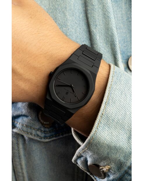 Montre homme analogique Carbon Phantom noire
