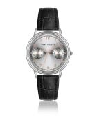 Montre homme analogique en cuir Valenr noire