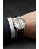 Montre homme analogique en cuir Valenr noire