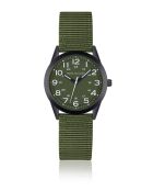 Valther groen analoog herenhorloge