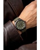 Valther groen analoog herenhorloge