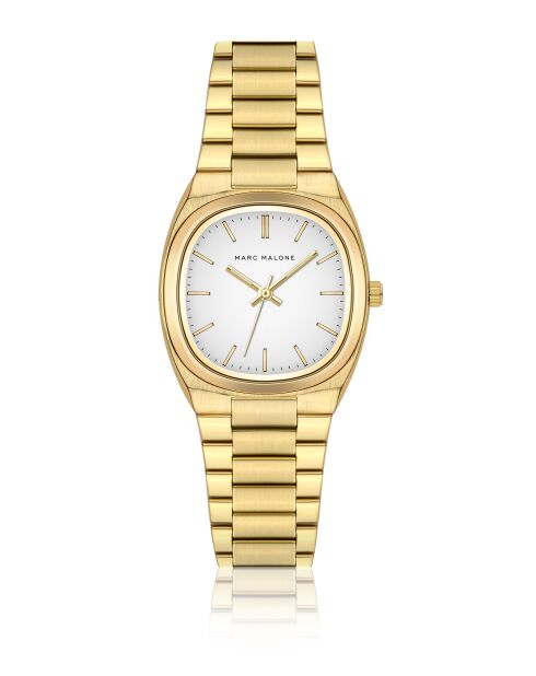 Montre homme analogique en acier inoxydable Velorin dorée