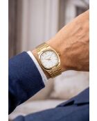 Montre homme analogique en acier inoxydable Velorin dorée