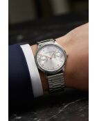 Montre homme analogique en acier inoxydable Skarn argentée