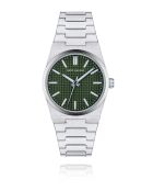 Montre homme analogique en acier inoxydable Aevora argentée