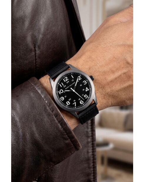 Montre homme analogique Zenvor noire