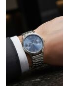 Montre homme analogique en acier inoxydable Sever argentée