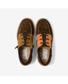 Chaussures bateau en cuir Leo Santo marron