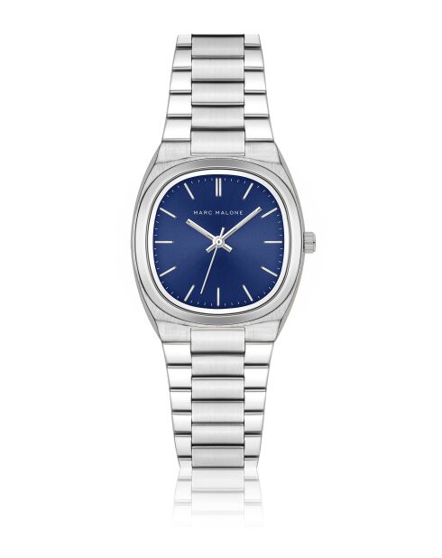 Montre homme analogique en acier inoxydable Aurev argentée