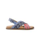 Sandales en cuir Rebel Road bleu/rouge