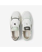 Baskets en cuir Green Twist blanc/vert