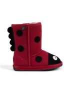 Bottes enfant en daim Ladybird rouges