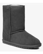 Bottes enfant en daim Wallaby Lo anthracite