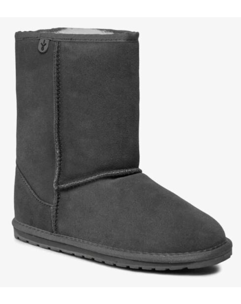 Bottes enfant en daim Wallaby Lo anthracite