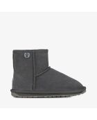 Bottines enfant en daim Wallaby Mini anthracite