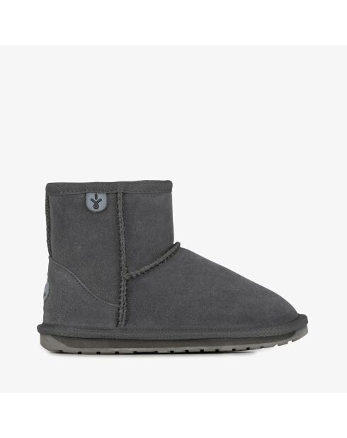 Bottines enfant en daim Wallaby Mini anthracite