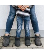 Bottines enfant en daim Wallaby Mini anthracite