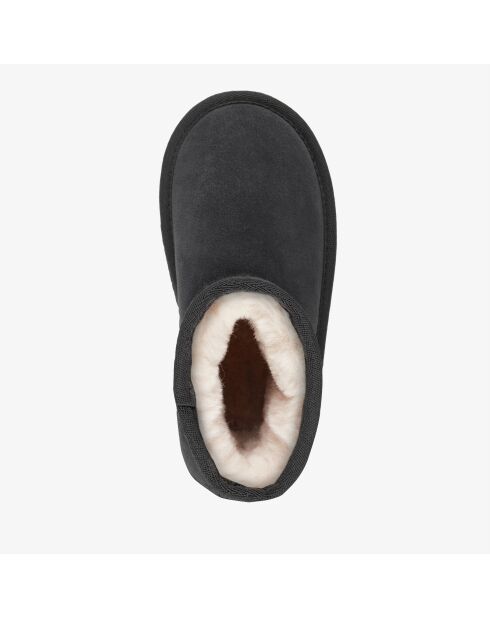Bottines enfant en daim Wallaby Mini anthracite