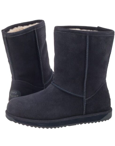 Bottes en daim Paterson Lo bleu indigo