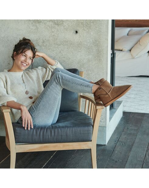 Bottines Platinum Stinger Slim Mini marron