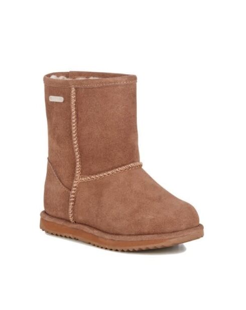 Bottes enfant en daim Brumby Lo camel