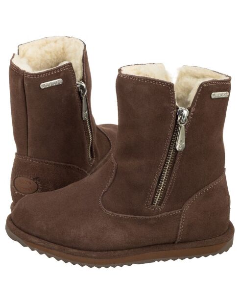 Bottines enfant en daim Arden camel