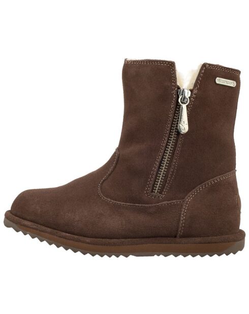 Bottines enfant en daim Arden camel