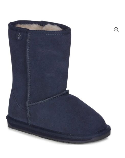 Bottes enfant en daim Wallaby Lo bleu nuit