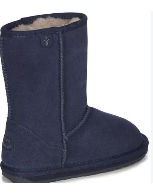 Bottes enfant en daim Wallaby Lo bleu nuit