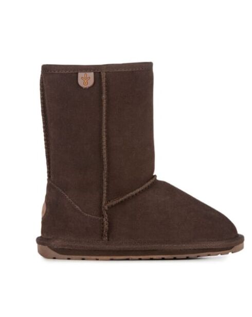 Bottes enfant en daim Wallaby Lo chocolat