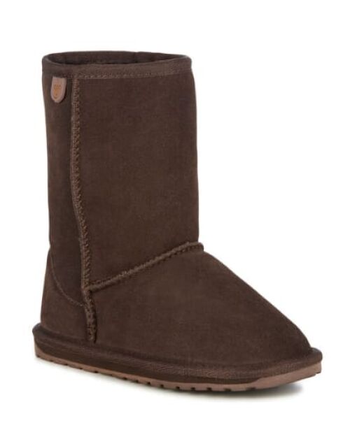 Bottes enfant en daim Wallaby Lo chocolat