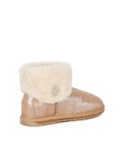 Chaussons en daim Fireside sable