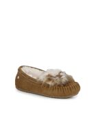 Chaussons en daim Amity Reverse Lava marron