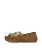 Chaussons en daim Amity Reverse Lava marron