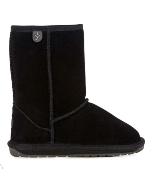 Bottes enfant en daim Wallaby Lo noires