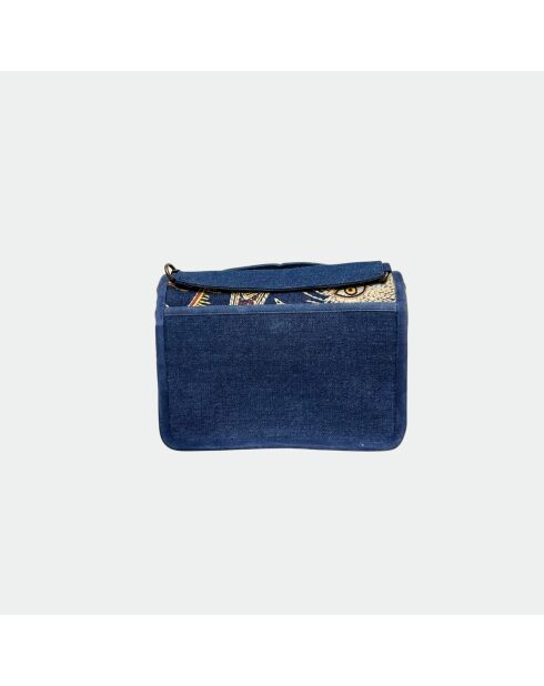 Sac bandouliere Theresa en cuir cosmique - 23,5 x 17 cm