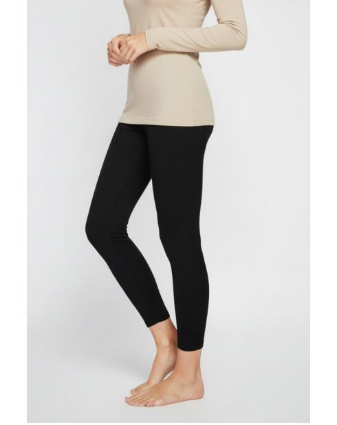 Amélia zwarte katoenen legging met hoge taille
