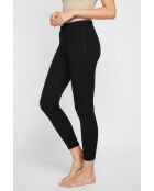 Leggings de algodón negros de cintura alta Amélia