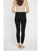 Leggings de algodón negros de cintura alta Amélia