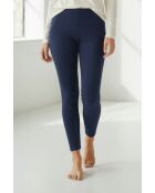 Middernachtblauwe Alix katoenen legging met hoge taille