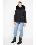 Bénédicte schwarze Langarmjacke mit Stehkragen