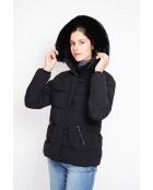 Bénédicte schwarze Langarmjacke mit Stehkragen