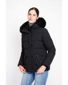 Bénédicte schwarze Langarmjacke mit Stehkragen
