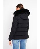 Bénédicte schwarze Langarmjacke mit Stehkragen